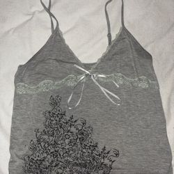 Womens grey tank top 