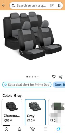 Front and Rear Split Bench cloth Seat Covers for Cars,  brand new $15 price firm