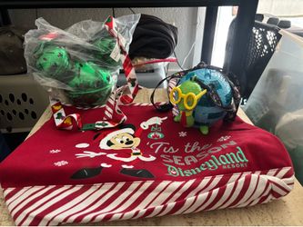 Disneyland Popcorn Bucket Sipper and Disney Holiday Tote