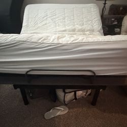 Queen Size Adjustable Bed With Mattress 