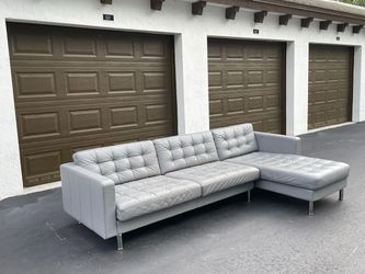 Sofa/Couch Sectional - Leather - Ikea - Delivery Available 🚛