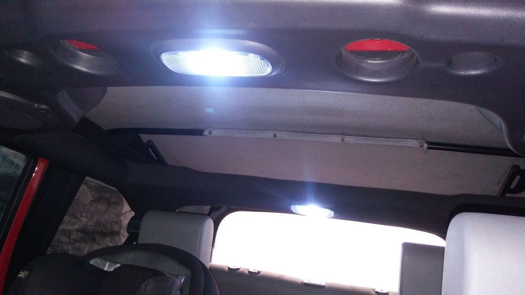 2007-2016 jeep wrangler dome led lights