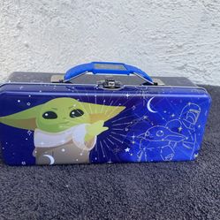 Star Wars The Mandalorian Grogu Pencil Tin Box