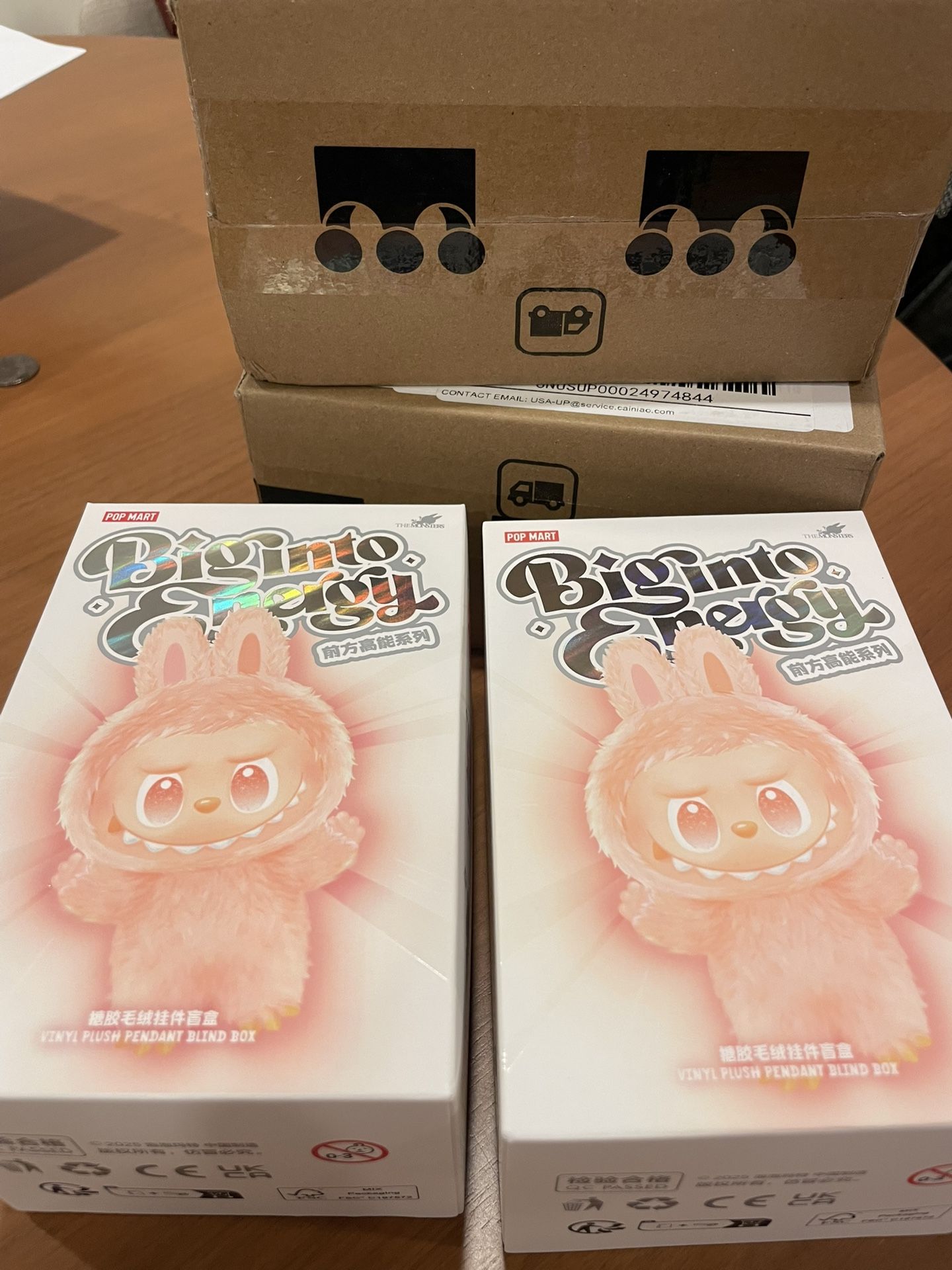 3 Authentic Big Into Energy Blind Box Labubus $45/each
