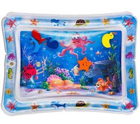 Inflatable Tummy Time Premium Water mat Infants and Toddlers is The Perfect Fun time Play Activity Center Your Baby's Stimulation Growth