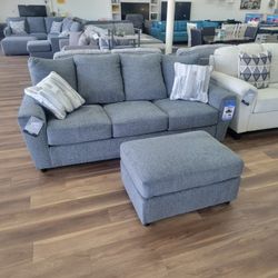 New Sofa In Grey (Ottoman Separate)