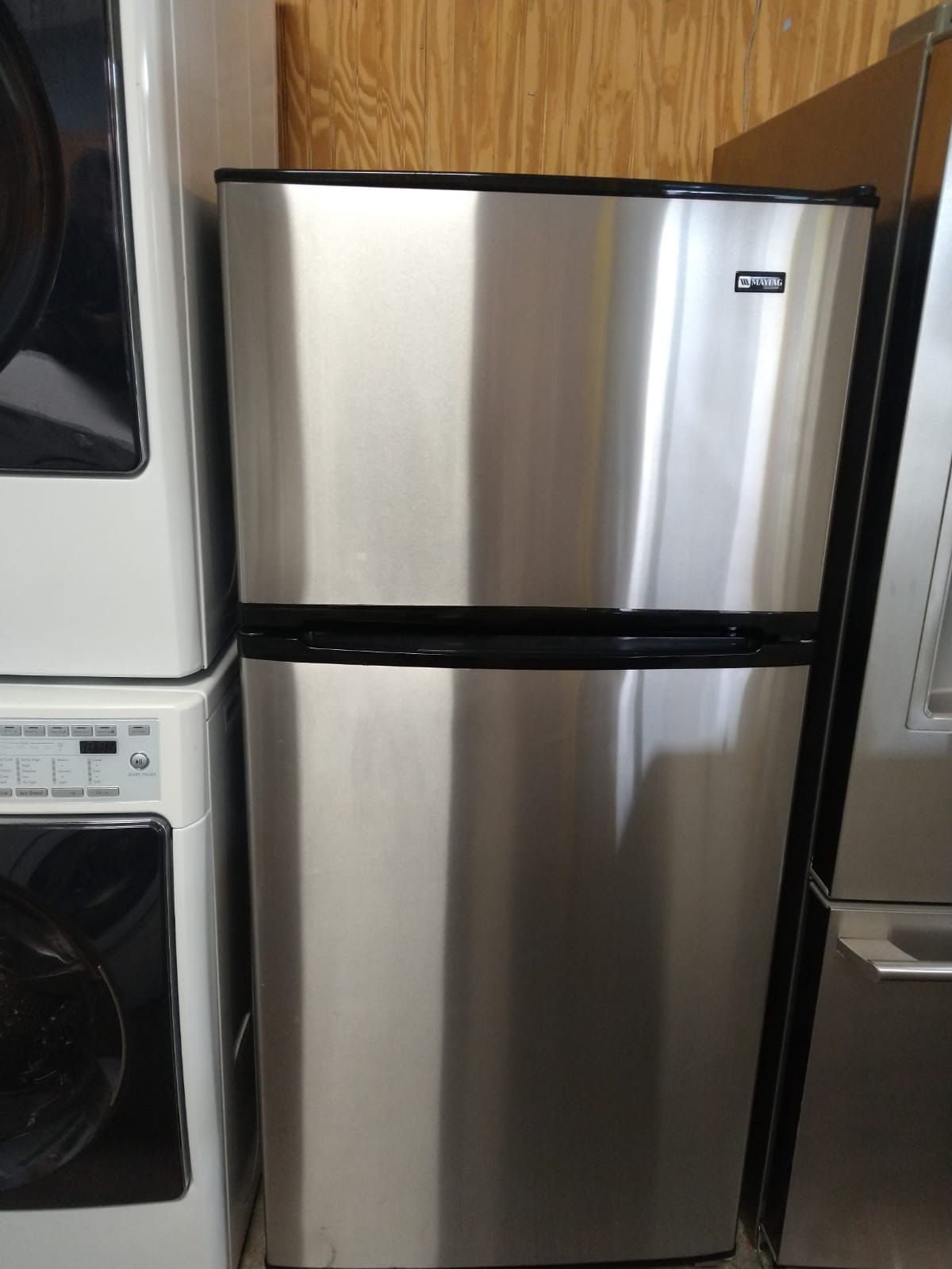 Stainless Steel Apartment Size Refrigerator