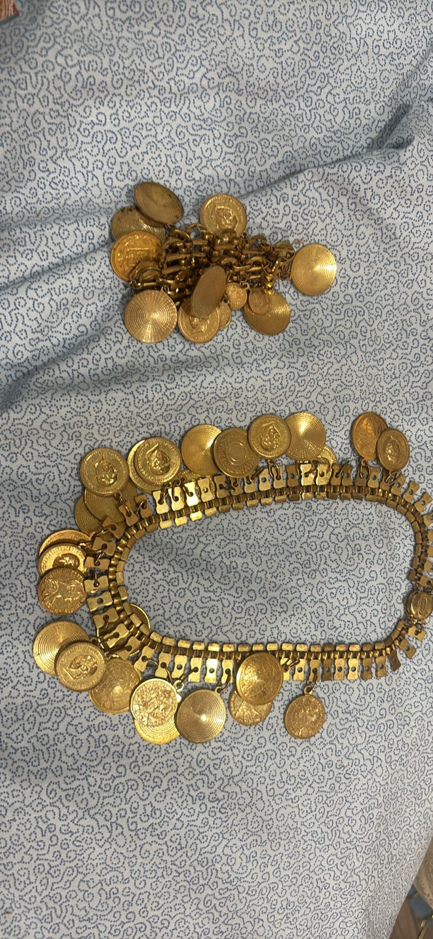 Gold Necklace & Bracelet