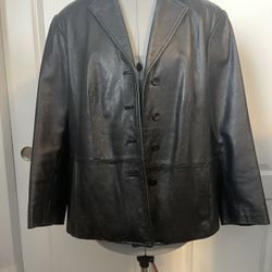 Elisabeth by Liz Claiborne Leather Jacket