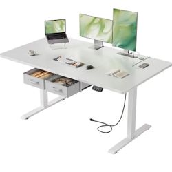 ❤️‍🔥 Height Adjustable Electric Desk, 160 x 80 cm