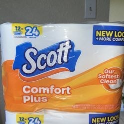 Scott Comfort Plus Toilet Paper Double Rolls 