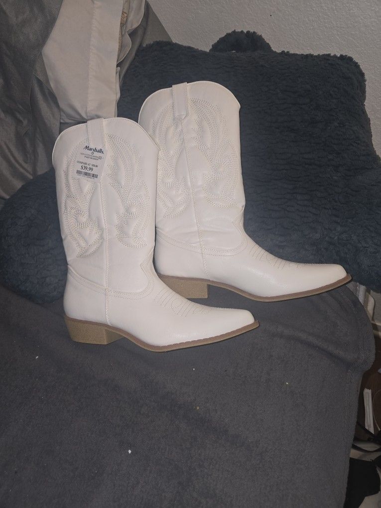 White Cowgirls Boots
