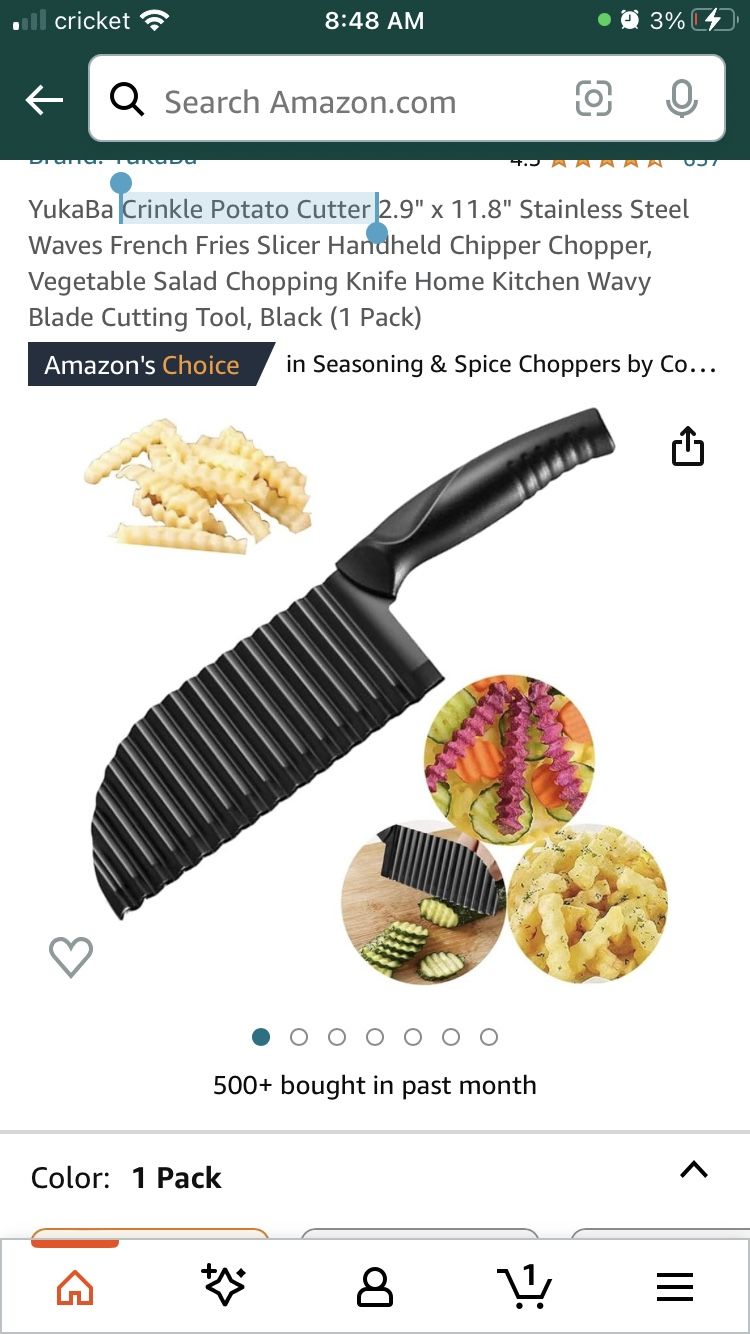 Crinkle Cutting Tool