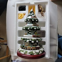 Christmas Tree Train Sculpture Figurine