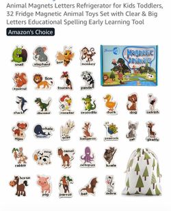 32pcs magnetic animal letters, new