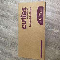 CUTIES PAMPERS SIZE 6 