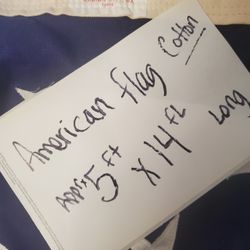 Valley Forge Co. Flag 14 Ft X5ft. Cotton Batten 140