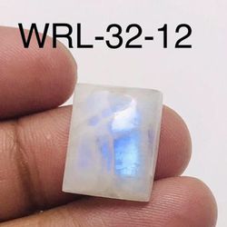 White Rainbow moonstone Square Shape Cabochon-WRL-32-12
