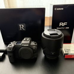 Canon EOS R5 Mirrorless Camera + RF 50mm F1.2L USM Lens