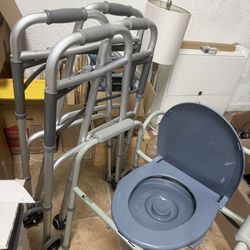 New! 2 Walkers, 1 Toilet 