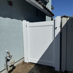 White Vinyl Fence
