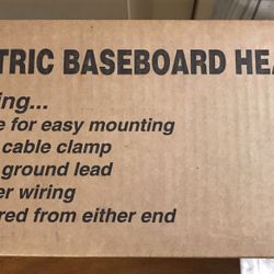 New Electric baseboard heat..500 Watts. Made in the USA