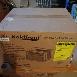Koldfront 6000 BTU Window Air Conditiiner--New In Box
