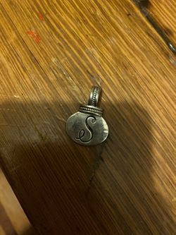 Sterling silver Initial “S”