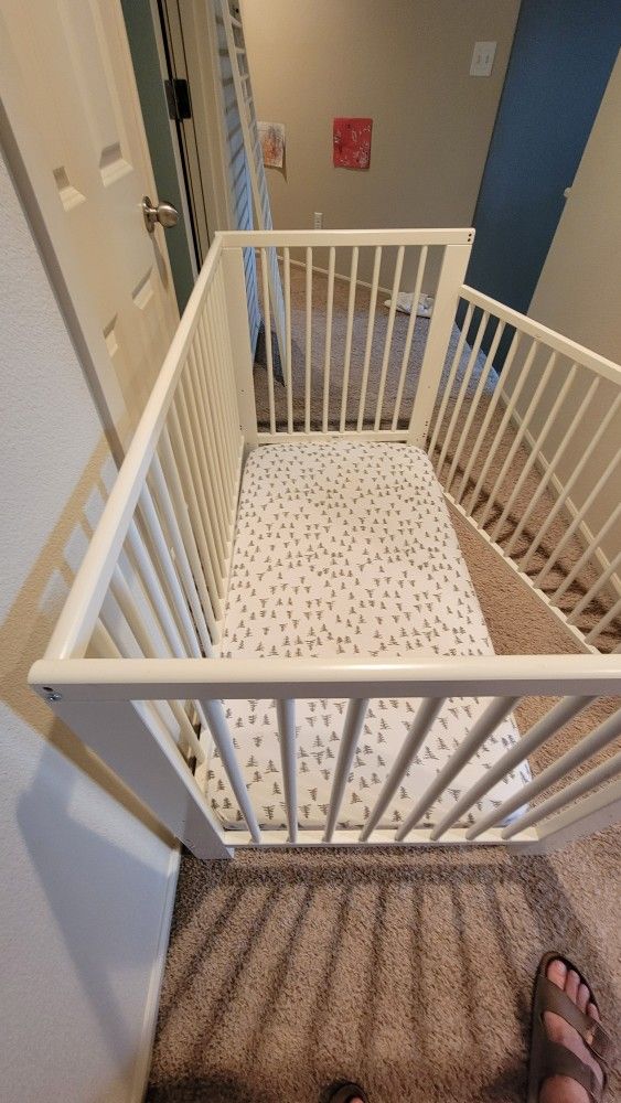 Ikea Gulliver Baby Crib/Bed And Mattress - Having Twins? Have 2