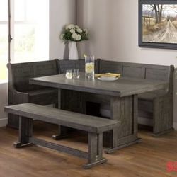 Breakfast Nook Dining Table Set 