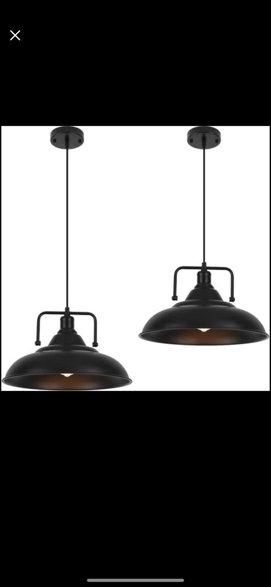 Large Industrial Pendant Light, Brand new