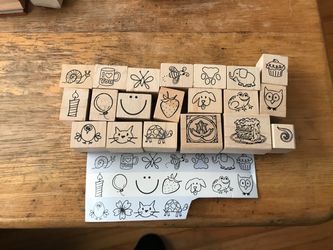 Mini wooden Stamps