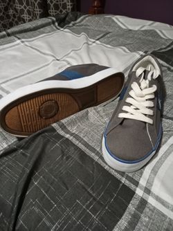 Grey/White Polo Casual Sneakers Size 10 Mens