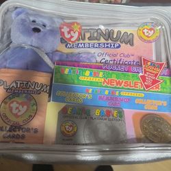 Ty Beanie Babies Official Club Platinum Edition Membership Kit from 1999.