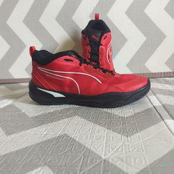 Red Puma Basketball Shoes 
