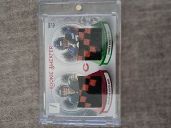 Luther Burden III & Colston Loveland Rookie Sweater Dual Relic Card