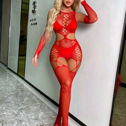 Sexy Mesh Hollow Out Bodystocking. One size