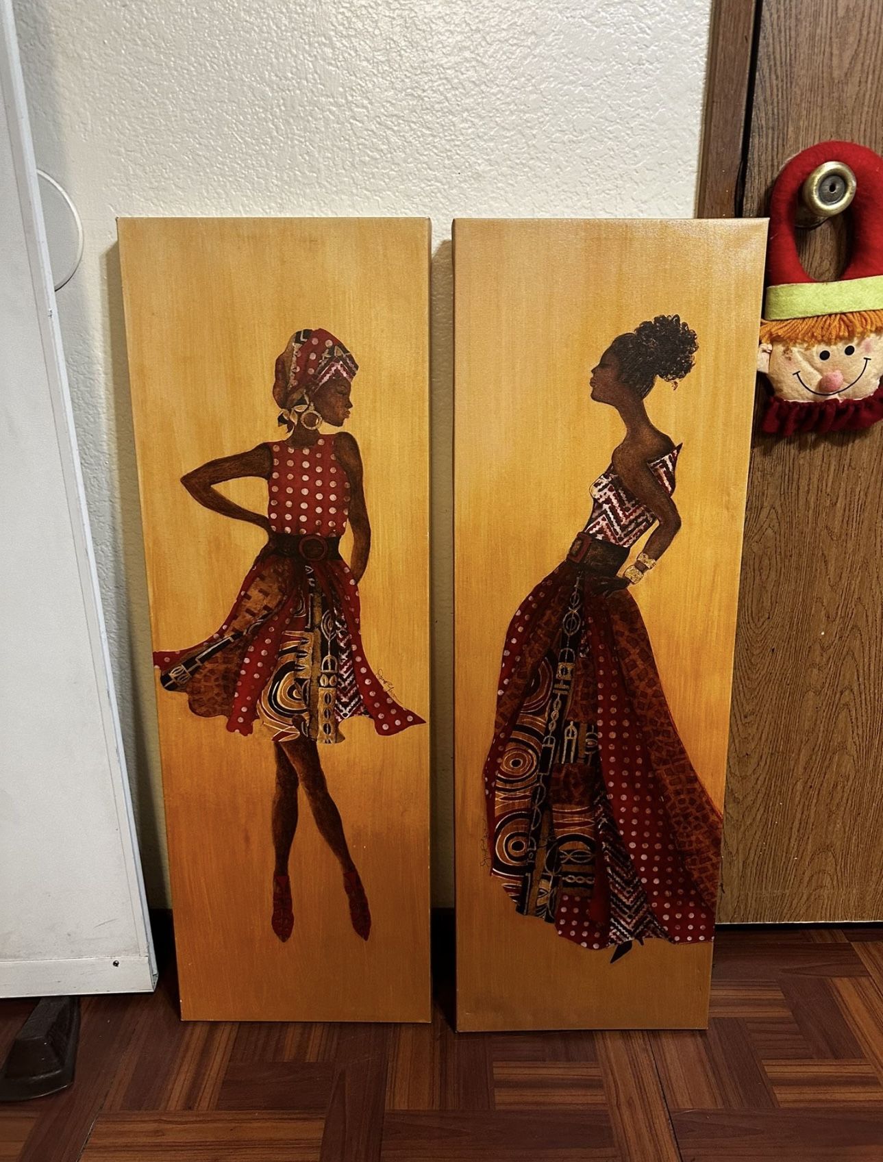 Tribal women canvas art