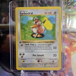 Pokemon Farfetch'd 1st Edition Shadowless NM