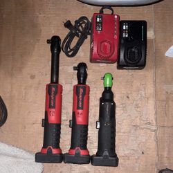 3 Snap-On Electrical Ratchets 3/8 And 1/4