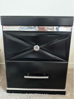 Black nightstand