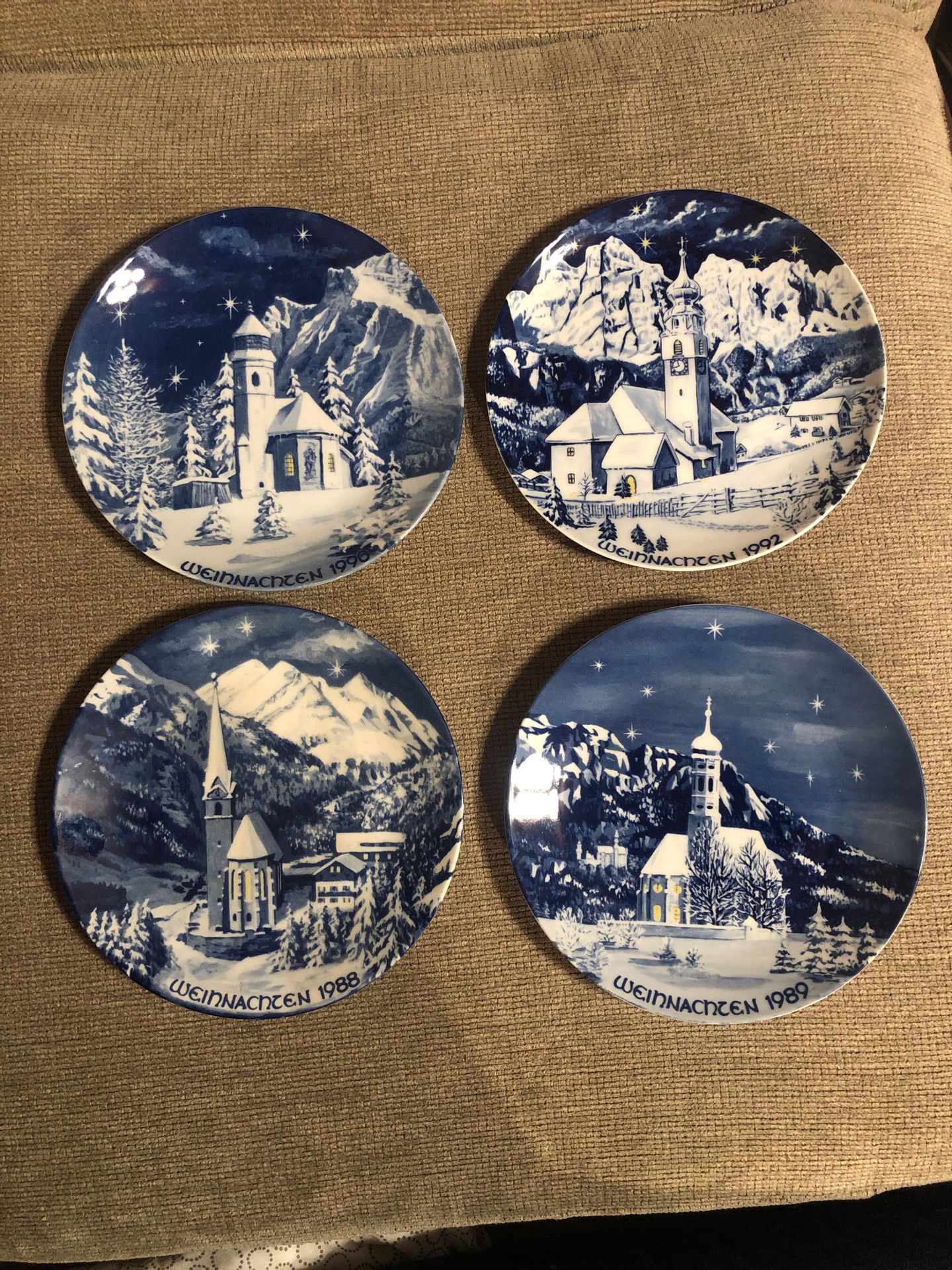 4 ”Bavaria” Christmas Plates $25 or $7 each