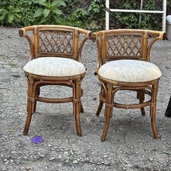Rattan Chairs Set 