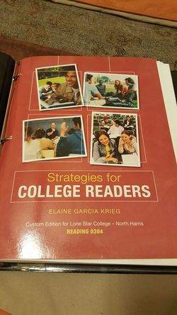 Strategies for college readers