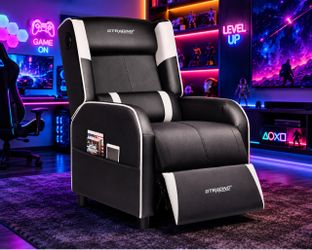 New GTRACING Gaming Recliner Chair with Bluetooth Speakers Racing Style Single Gaming Sofa Modern Living Room Recliners Ergonomic Comfortable Massage 