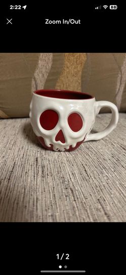 Disney Parks Snow White Poison Apple mug which has been retired
