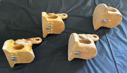 4 Elephant sconces window treatments