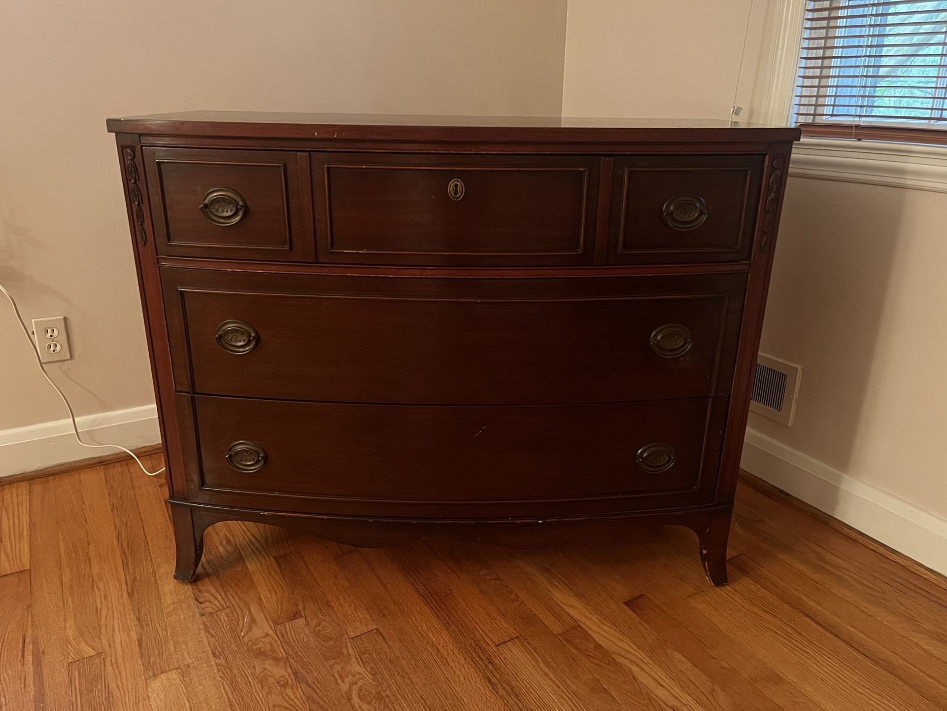 Unique Mahogany Antique Dresser