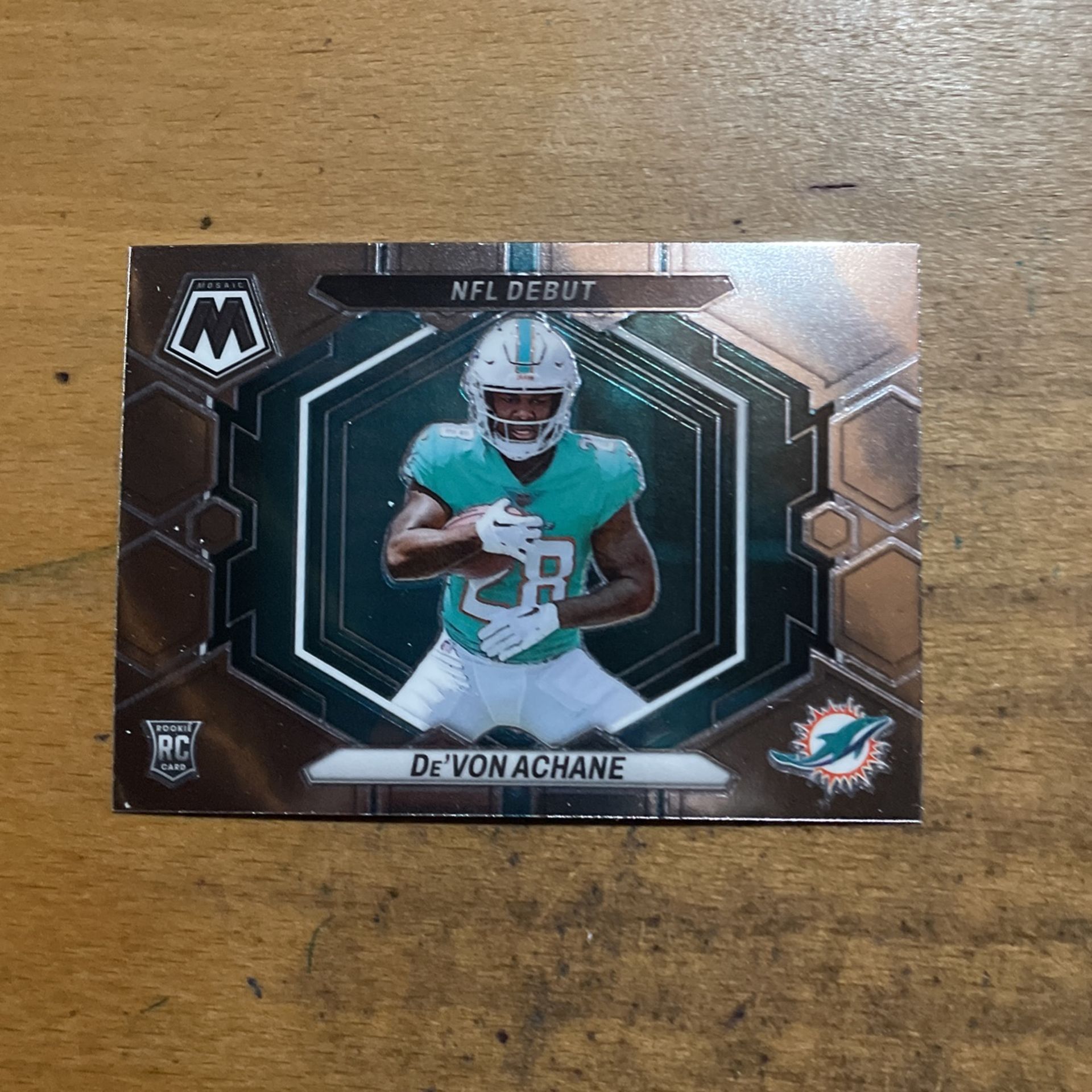 2023 MOSAIC DE’VON ACHANE NFL DEBUT ROOKIE