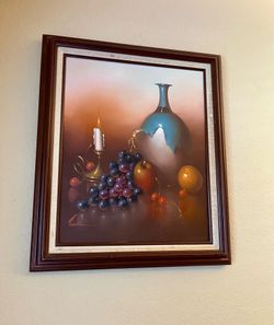 Oil Framed Still Life Painting